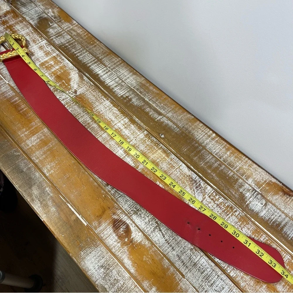 Vintage Anne Klein By Calderon Genuine Leather Belt Size S  MADE IN U.S.A.